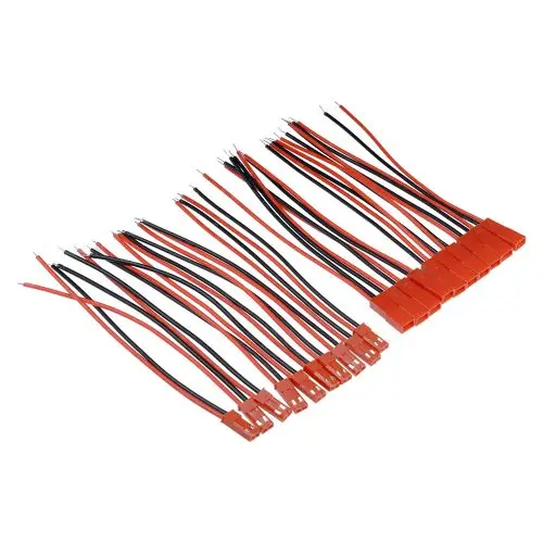 10 Paar 100mm 22AWG Kabel JST Stecker-Buchse 2-Pin-Verbindungskabel für RC-Helikopter FPV-Drohne Quadcopter – Detail 9