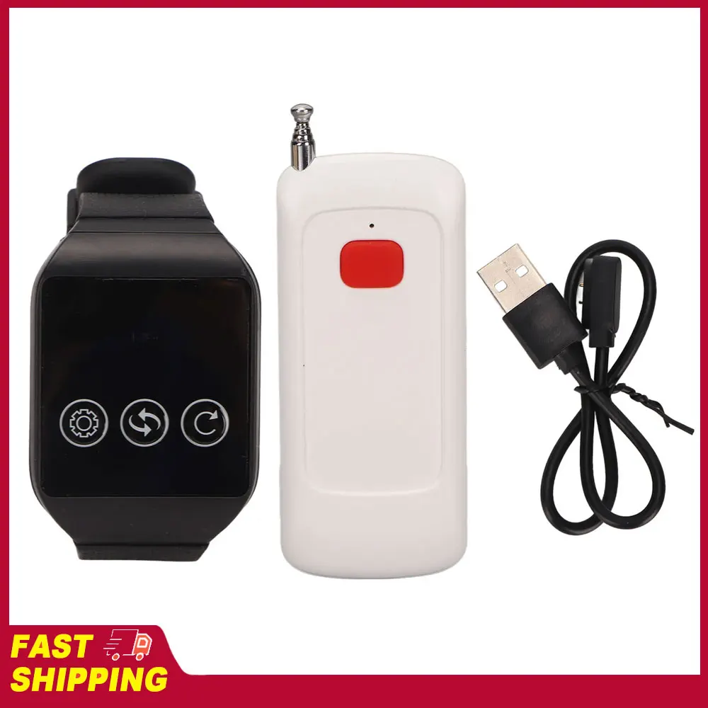Wireless Nurse Call System Alert Button Waterproof Caregiver Pager Tool for Home Hospital