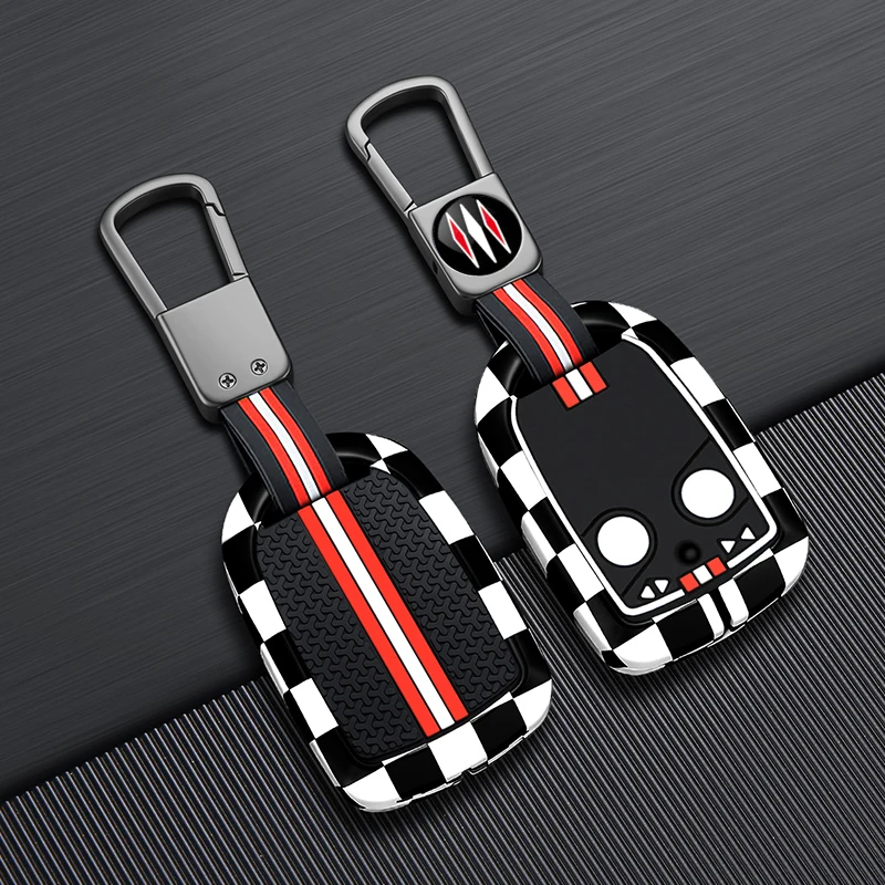 Full Wrap Key Cover for Volvo 2 Button Fold Remote Key, Fashion Car Key Holder，Car Key Fob Cover for Volvo S40 V40 V50 C30 C70