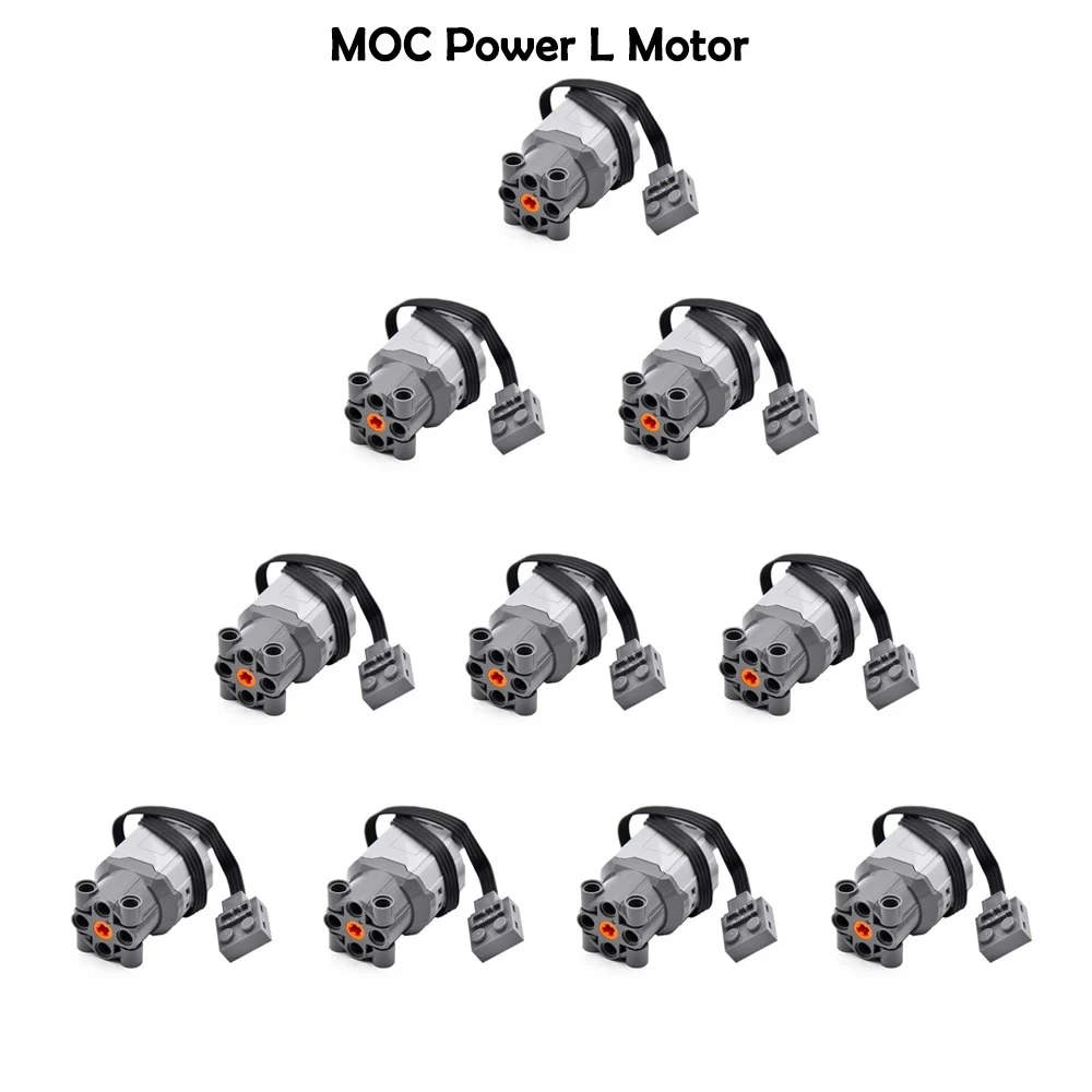 Power Functions L Motor 8883, kompatibel mit Legoeds-Bausteinen, MOC-Automodell, Leistungsmodifikation, großer Motor, Ersatzteile