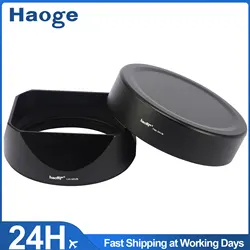 Haoge Metal Square Lens Hood for Fujifilm XF35mm F2 R WR, XF23mmF2 R WR XC 35mm F2 Lense With Metal Front Cap LH-35VB