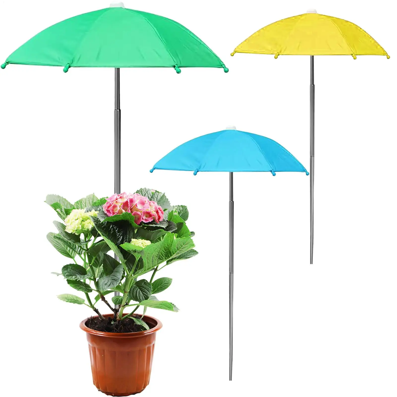 Shade Umbrella for Plants Garden Umbrellas Shade for Outdoor Plants Retractable Parasol Cover for Balcony Yard Terrace Backyard