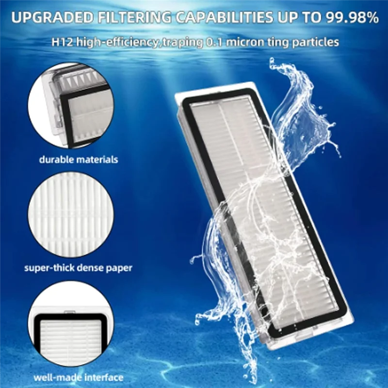 SANQ ل Mijia 2C STYTJ03ZHM جهاز آلي لتنظيف الأتربة استبدال أجزاء فرشاة جانبية رئيسية فلتر HEPA ممسحة القماش اكسسوارات عدة