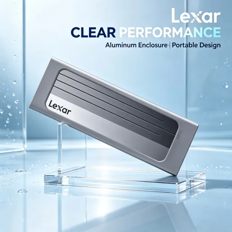 Professional Lexar E300 Pro M.2 SSD Enclosure 10Gbps USB 3.2 Gen2 Type C NVMe Compatible Hard Drive Case 2230 2242 2260 2280