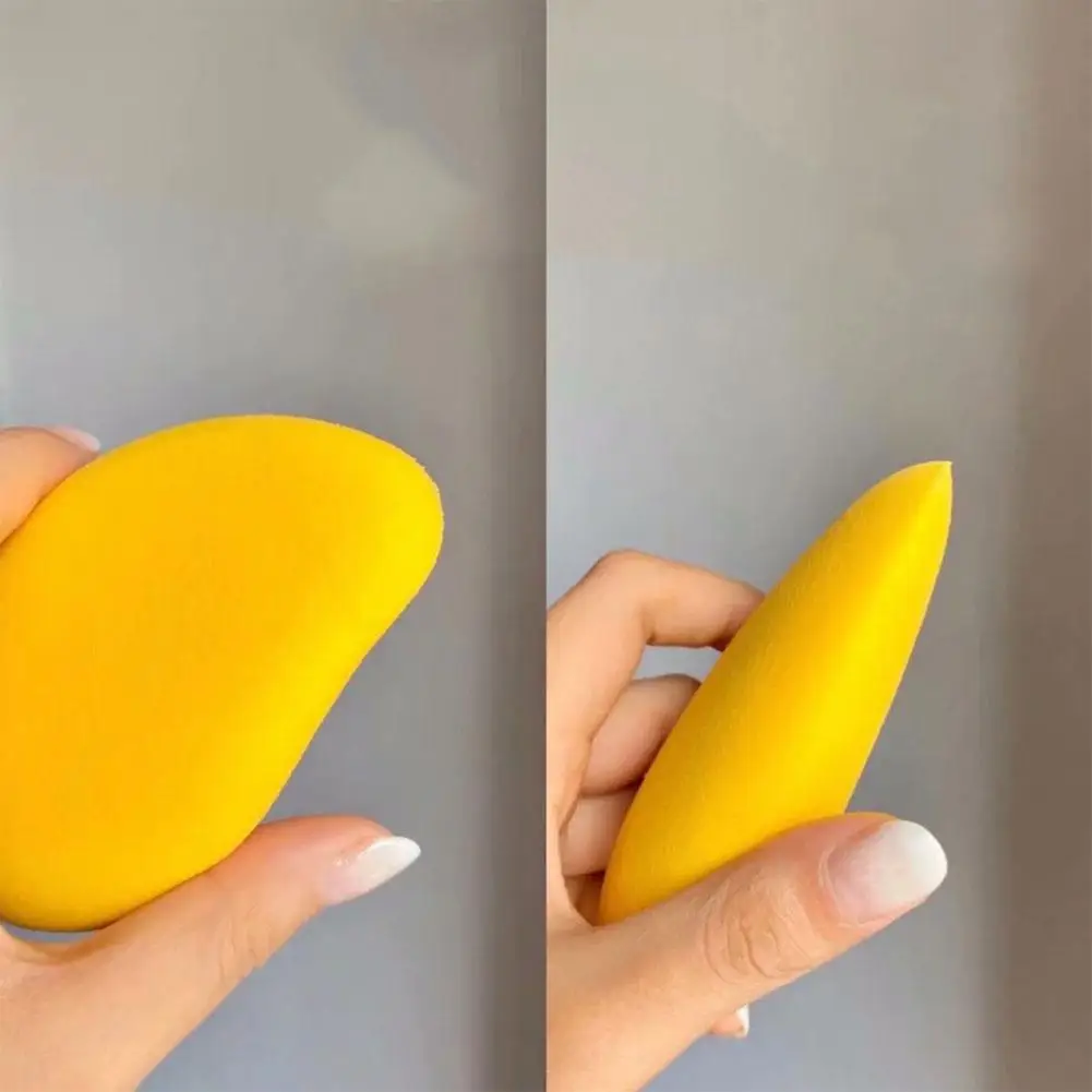 1 pz Mango trucco uovo spugna morbido bagnato asciutto doppio uso fondotinta correttore in polvere trucco uovo strumento di bellezza cosmetici