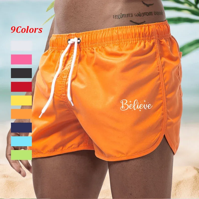 

Men's 9 Colors Board Shorts Print Quick Dry Swim Trunks S - 3XL for Men Swimming Surfing Beach Summer