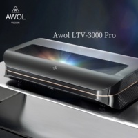 AWOL LTV-3000 4K Laser Projector 3000 Ansi Lumen Ultra Short Throw Projeteur Theater Projector HDR10+3D Triple Laser Projector