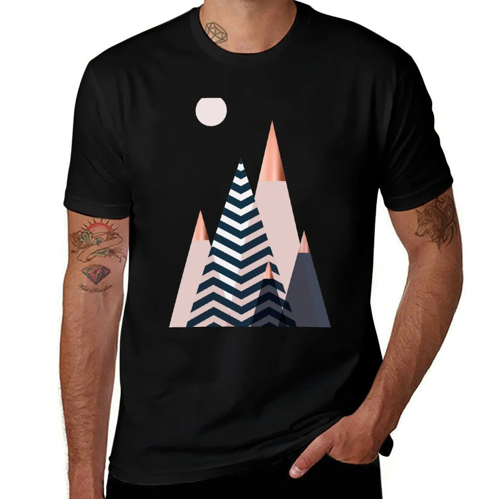 

Scandinavian Mountains T-Shirt man tshirt t shirt custom print man t shirt summer T-shirt