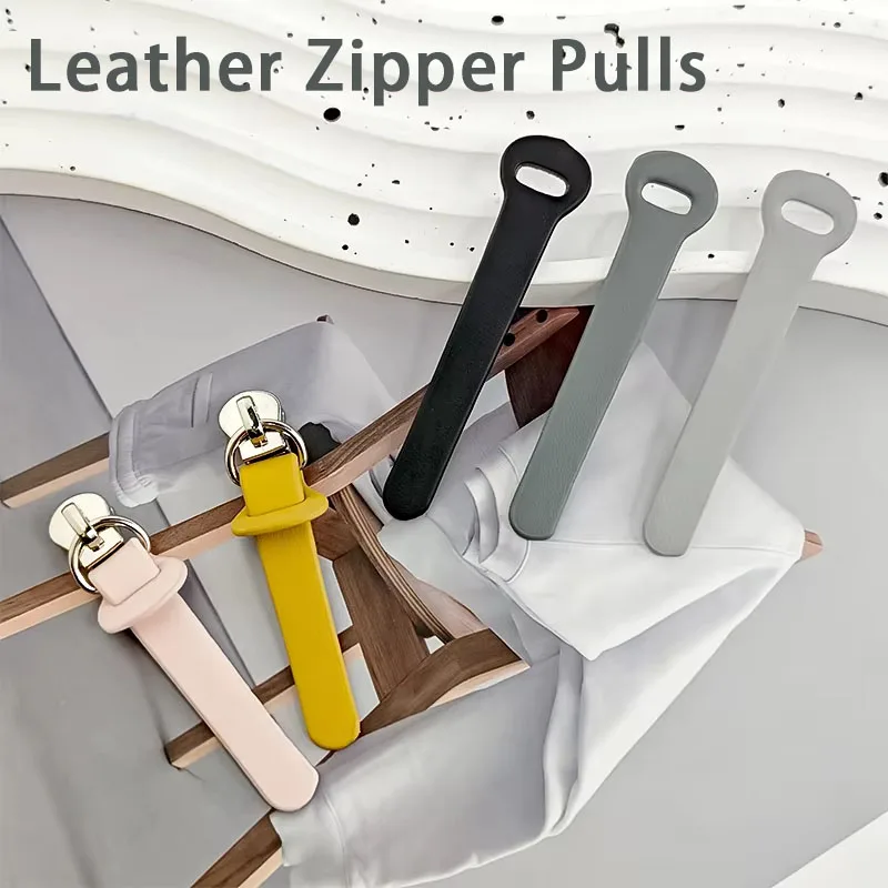 Premium Top-Grain Leather Zipper Pulls - Replacement Zipper Handles for Backpacks, Handbags & Luggage (Men & Women)