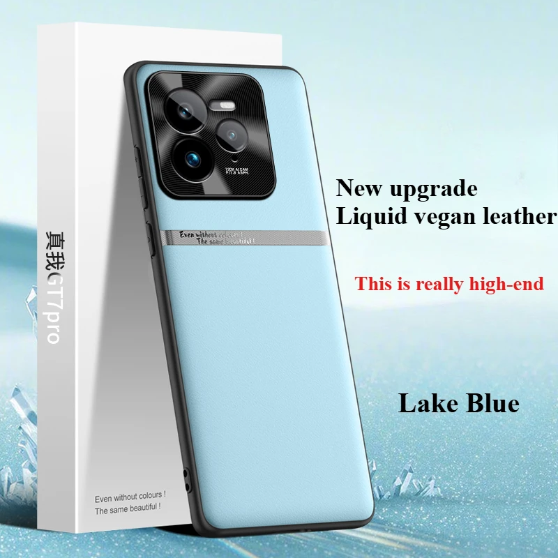 Case For Realme GT7 pro Luxury Liquid Leather Waistline New Back Cover For Realme GT 7pro Shockproof Bumper Funda - view 2