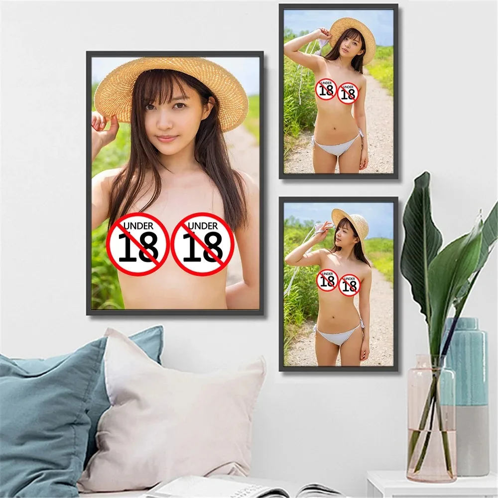 Kawaii Asian Girl Sexy Adult Model Nude Art Canvas Painting Wall Picture Modern Living Room Home Decoration Poster