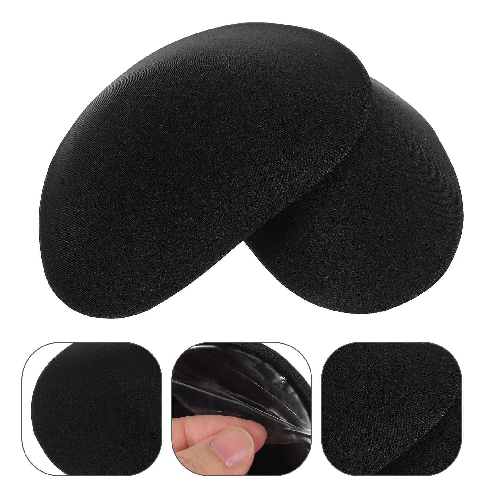 

2 Pair Adhesive Shoulder For Women Anti-Slip Invisible Elastic Pliable Reusable Enhancer Smooth Shape Daily Wear Stretch Trim