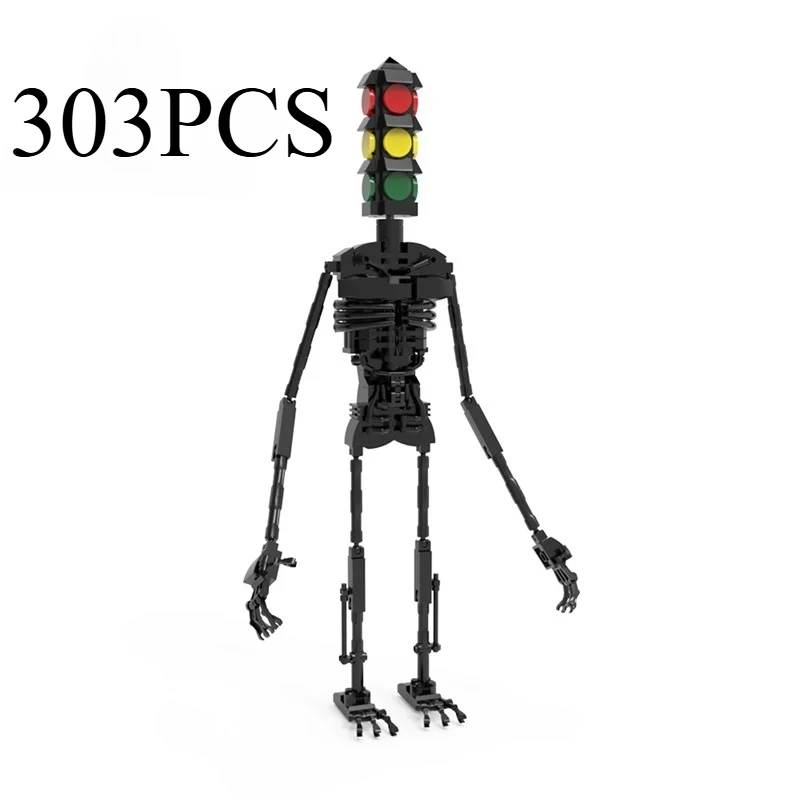 

MOC светофор монстр строительные блоки легенда ужасов фигурки героев мультфильмов модель кирпичи игрушки подарки на день рождения для детей 303 шт.