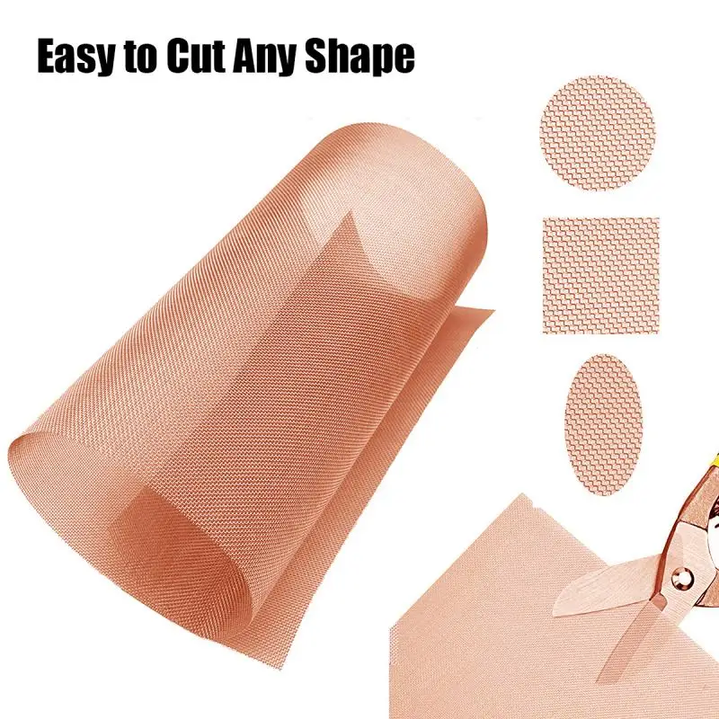 1pcs Copper Mesh 10-200 Mesh Shielding Fabric Filter Copper Screen Dry Sift Screens Signal Screen Net metal screen copper - Image 5