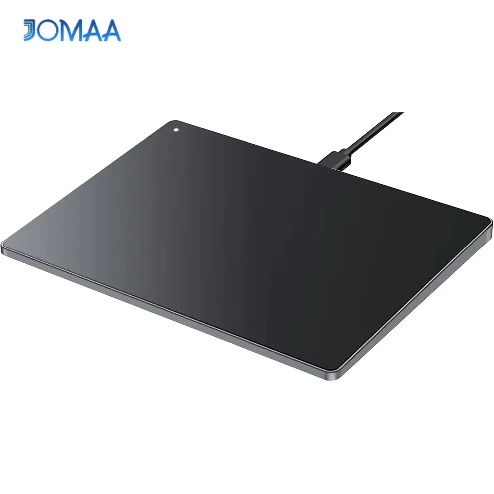 Portable Aluminum USB Wired Trackpad Mouse with Multi-Touch Navigation for Windows 7/10 Laptop Notebook Desktop Computer