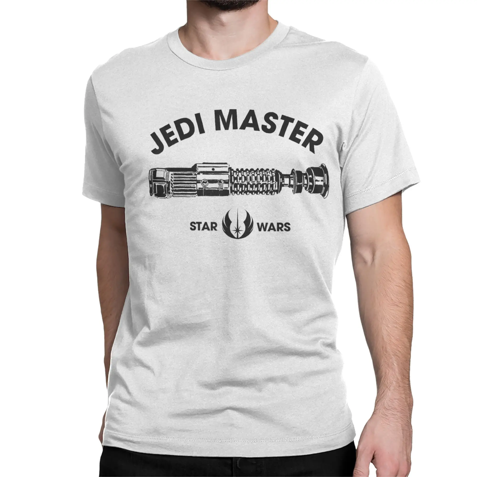 Darth Maul Jedi Master Lightsaber Logo T Shirt for Men Cotton Vintage T-Shirts Round Neck Tees Short Sleeve Clothes Gift Idea