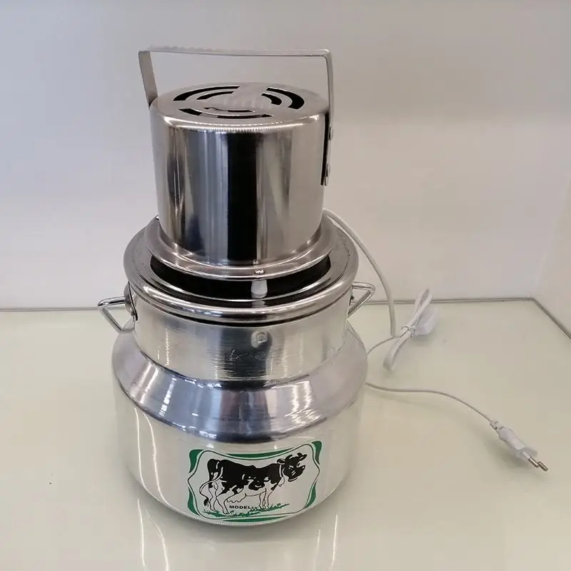 lt Electric Aluminum Butter Churn & Milk Mixer with Stainless Steel Lid