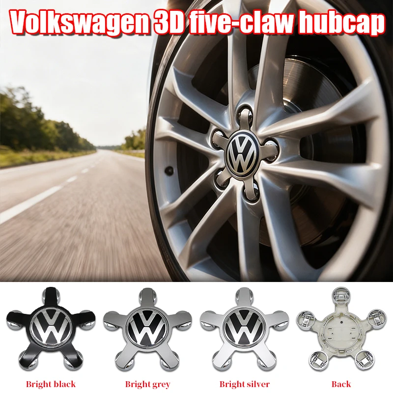 

4pcs 135mm Car Wheel Center Cap Hub Covers Badge For VW Golf Passat Tiguan Polo Jetta Beetle Scirocco Quality 3D Pro Premium Set