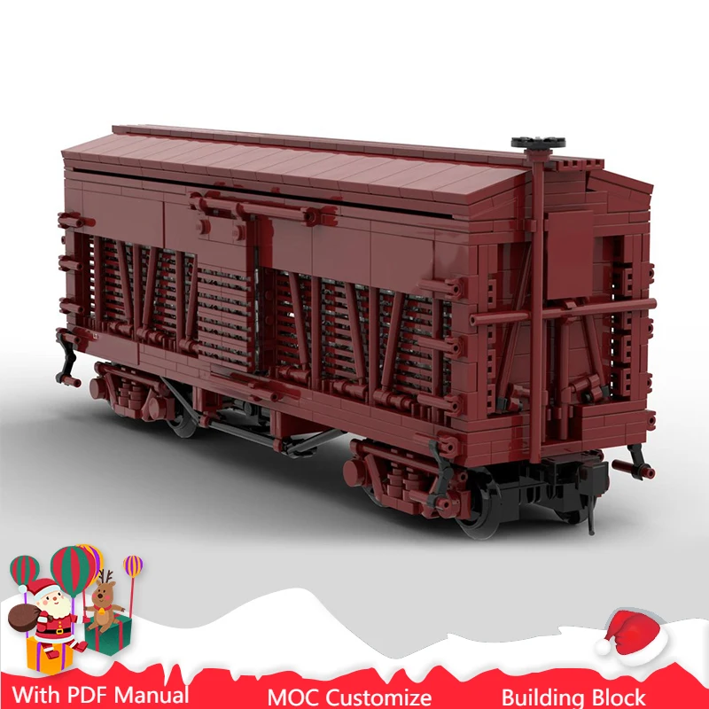 

909 PCS MOC City Engineering Train Model Technical Building Blocks Creative Kids Assembly Display Toys Birthday Christmas Gifts