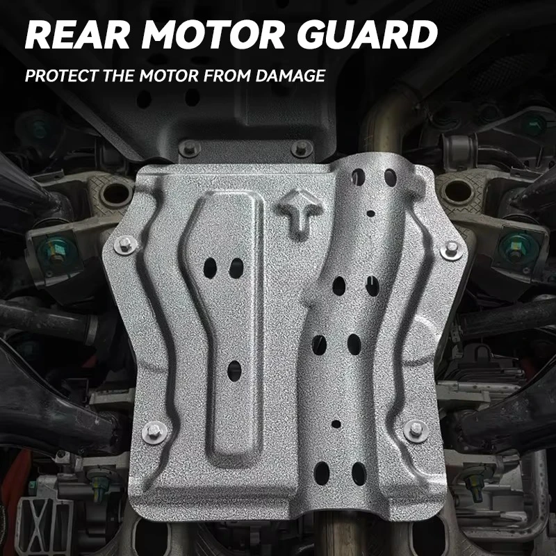 واقي بطارية محرك ألومنيوم عالي الجودة تحت حماية سفلية لهيكل حماية المحرك لوحة انزلاقية لملحقات BYD Leopard 8