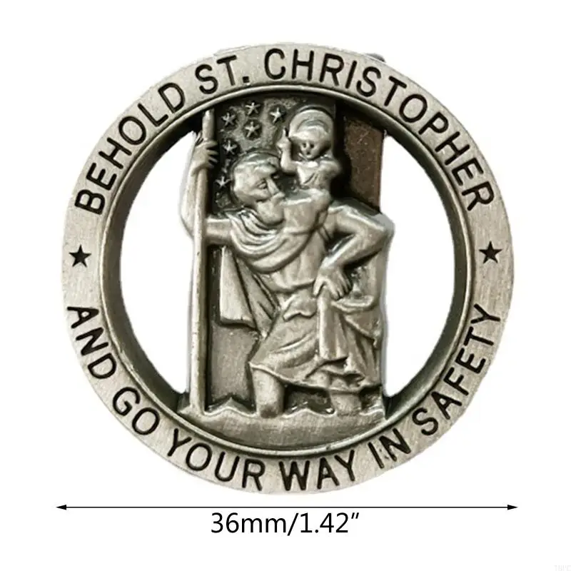 T8UC Visor Clip For Car Patron Christopher for New Driver & Loved Ones for Cars