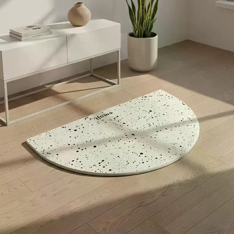 Ovale gevlekte diatomeeënaarde - Non Slip Bath Mat recensie en prijs