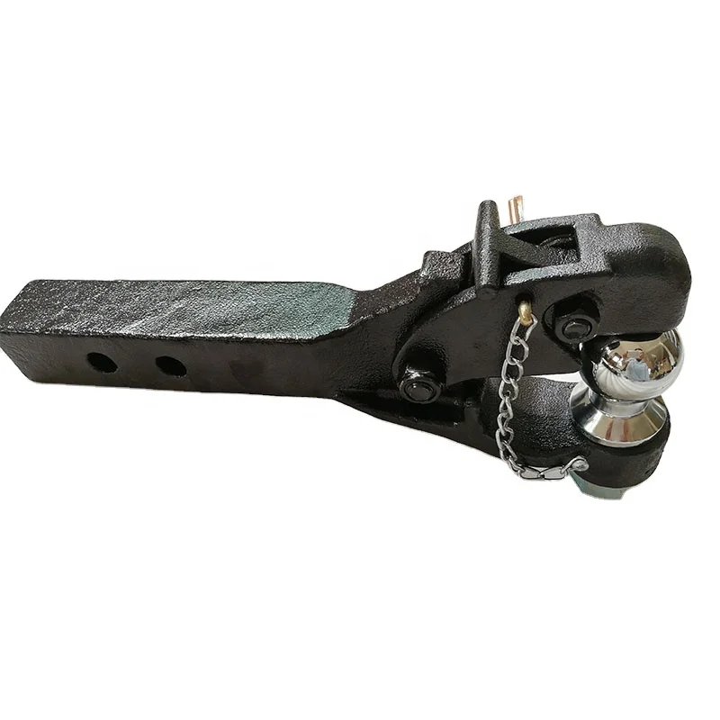 

Strong Load Capacity Steel Black Long Shank Pintle Hook Combination Hitch with Ball Trailer Parts & Accessories