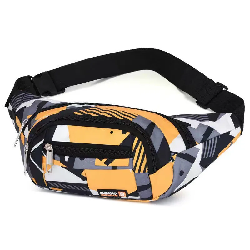 Riñonera de cintura para hombre, bolsa para correr, Oxford, impermeable, multiusos, deportes de viaje, Sling, pecho, trasero, cadera