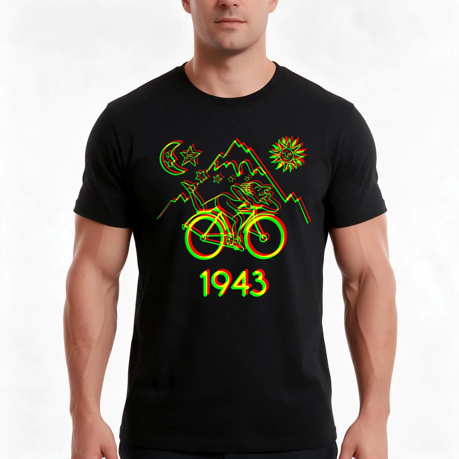 Bicycle Day 1943 LSD Acid Hofmann Trip T-Shirt Summer Casual Cotton Tee Oversized Streetwear Tops Vintage Graphic Print