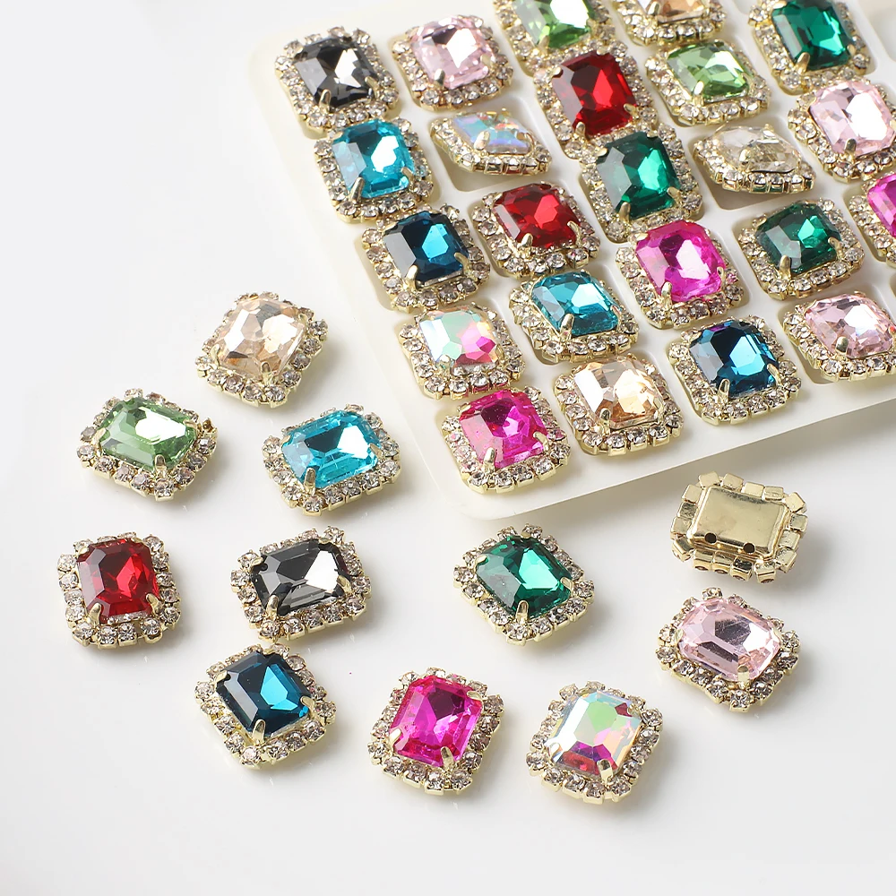 12X14Mm 10Pcs Recta… - image