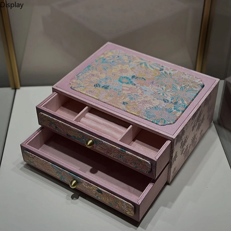 Large Capacity Jewelry Storage Box, Multi-Layer Organizer for Ring Necklace Bracelet Earring, Luxury Velvet Case