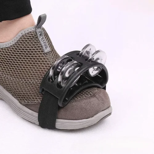 Imagen 2 del producto Tambor elíptico compañero mano pie cascabel tambor niños pandereta educativa Musical instrumentos de percusión para fiesta KTV