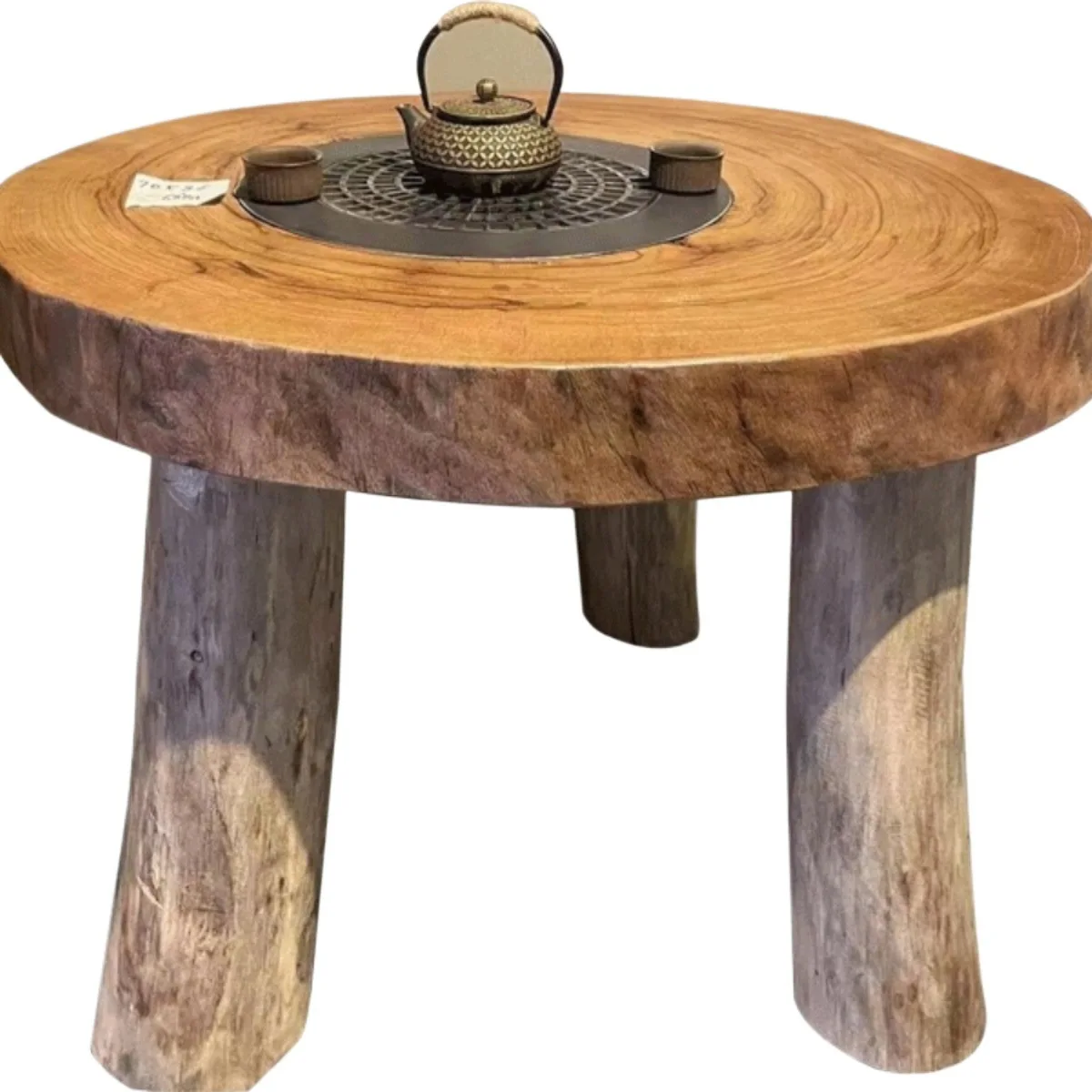 wabi-sandy wind, fragrant camphor wood, weathered logs, stove, tea table, tea table, carbon and electricity dual-purpose