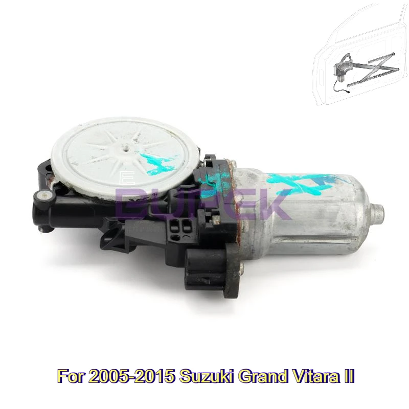 

BUPEK Front Left Electric Window Regulator Motor 2pin for 2005-2015 Suzuki Grand Vitara II Replacement Power Glass Lifter Motor