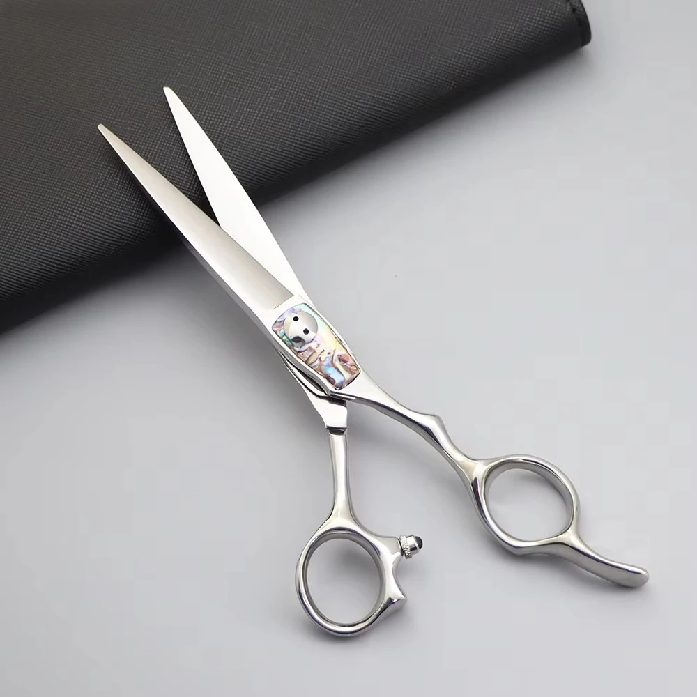 Mirror Polished 6.2 Inch Premium VG10 Hair Scissors with Anti Hair Residue Design Barber Shears for Salon