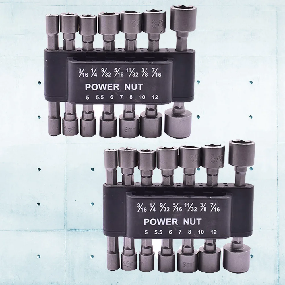 

14pcs Electric Socket Set Spline Bit With Size Marking Nonmagnetic For Breaker Bar Torque Wrench Ratchet Repair Tool Kit