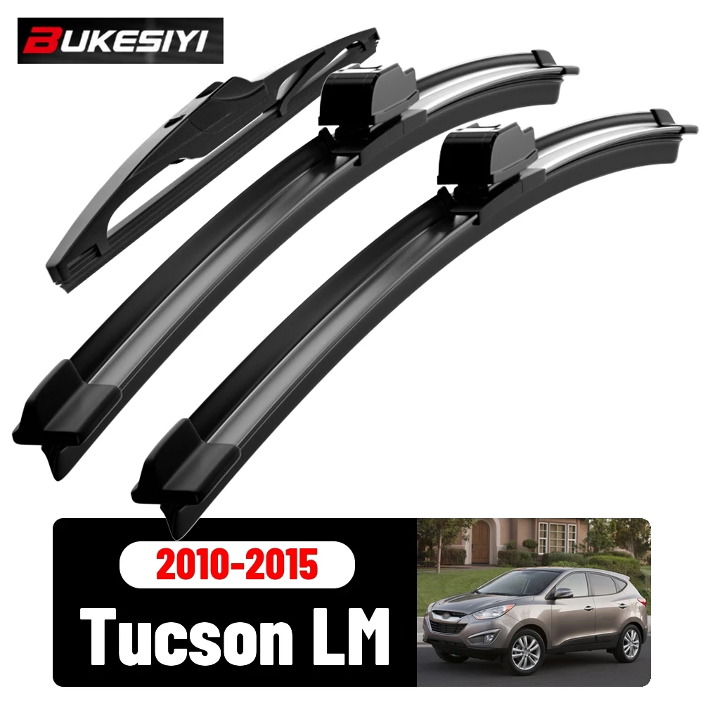 Front & Rear Wiper Blades Set For Hyundai Tucson LM MK2 2010-2015 2011 2012 2013 Silent Windscreen Wipers Accessories 24"16"12"