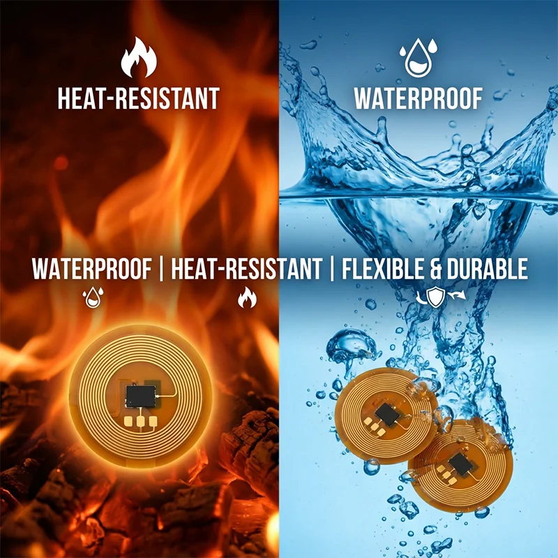 20mm Mini NFC Tag Sticker 13.56MHz Ntag213 FPC Label 144Bytes Programmable Chip Anti-metal 13.56mhz RFID Access Control System