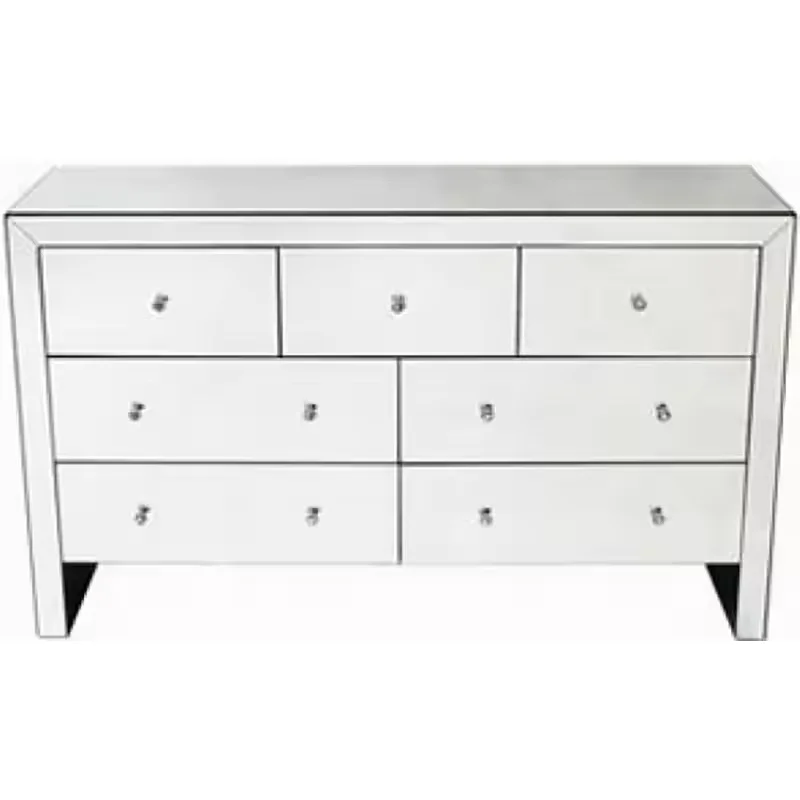 

Modern Glass Silver Muti Drawers Cabinet Cupboard for Living Room