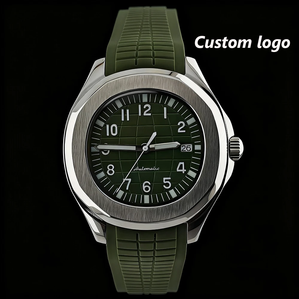 

Часы NH35 Мужские автоматические часы Часы из нержавеющей стали Индивидуальный логотип Сапфировое стекло Часы с механизмом NH35