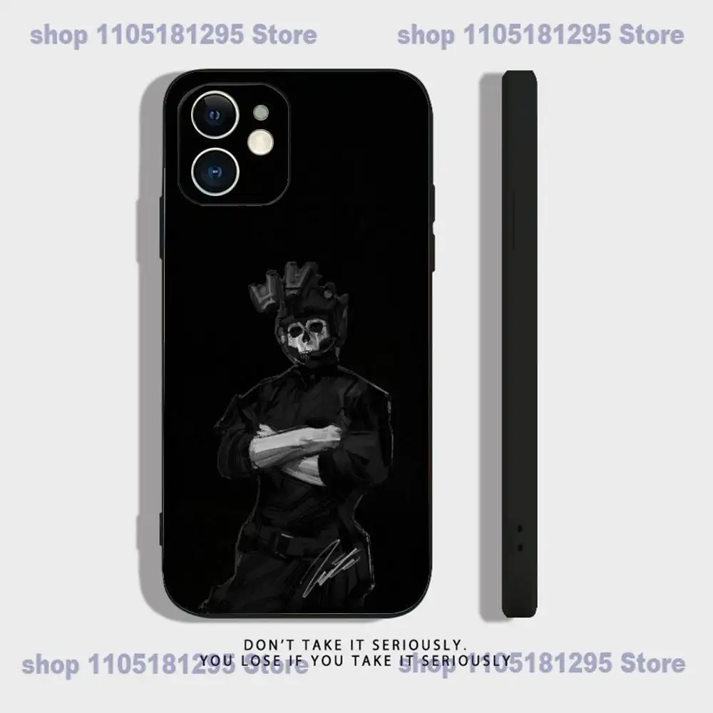 COD Call Of Duty G-Ghost لهاتف iPhone 17,16,15,14,13,12,11,Pro,X,XS,Max,XR,Plus, Mini Soft Silicone جراب هاتف أسود مقاوم للصدمات من مادة TPU #6