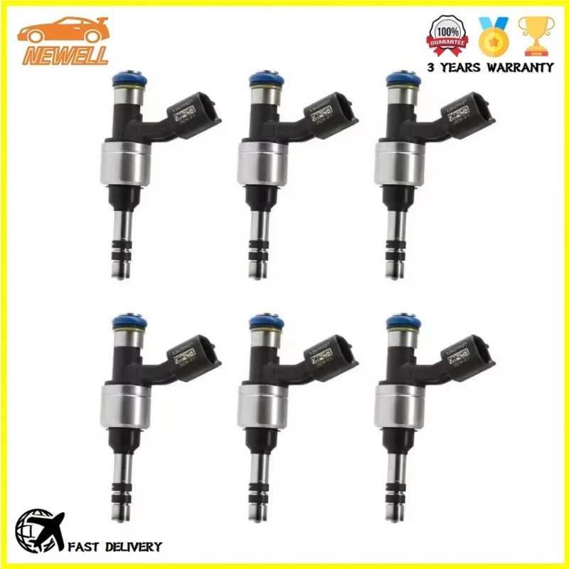 

6pcs 12629927 12634126 Fuel injector For Buick Cadillac Chevrolet GMC Saab 3.0L 3.6L 2010-2017 12642021 FJ1059 217-3449 2173449