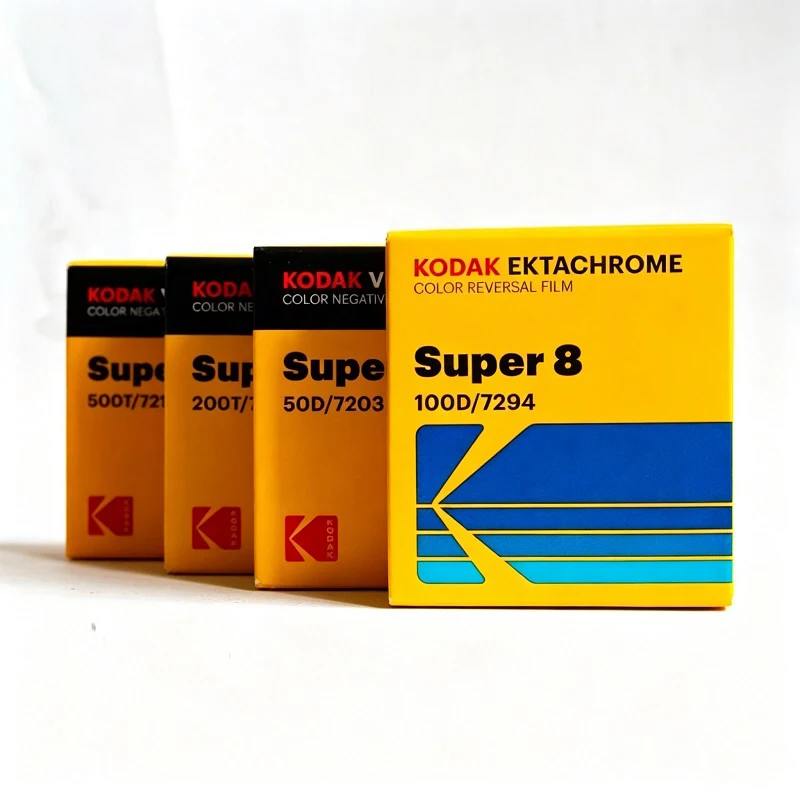 1-3 Pcs Kodak 50D/7203 200T Vision3 Super 8mm Movie Film 7213 100D/7294 Film Super 16mm Film 8 Colors Spot Date Fresh
