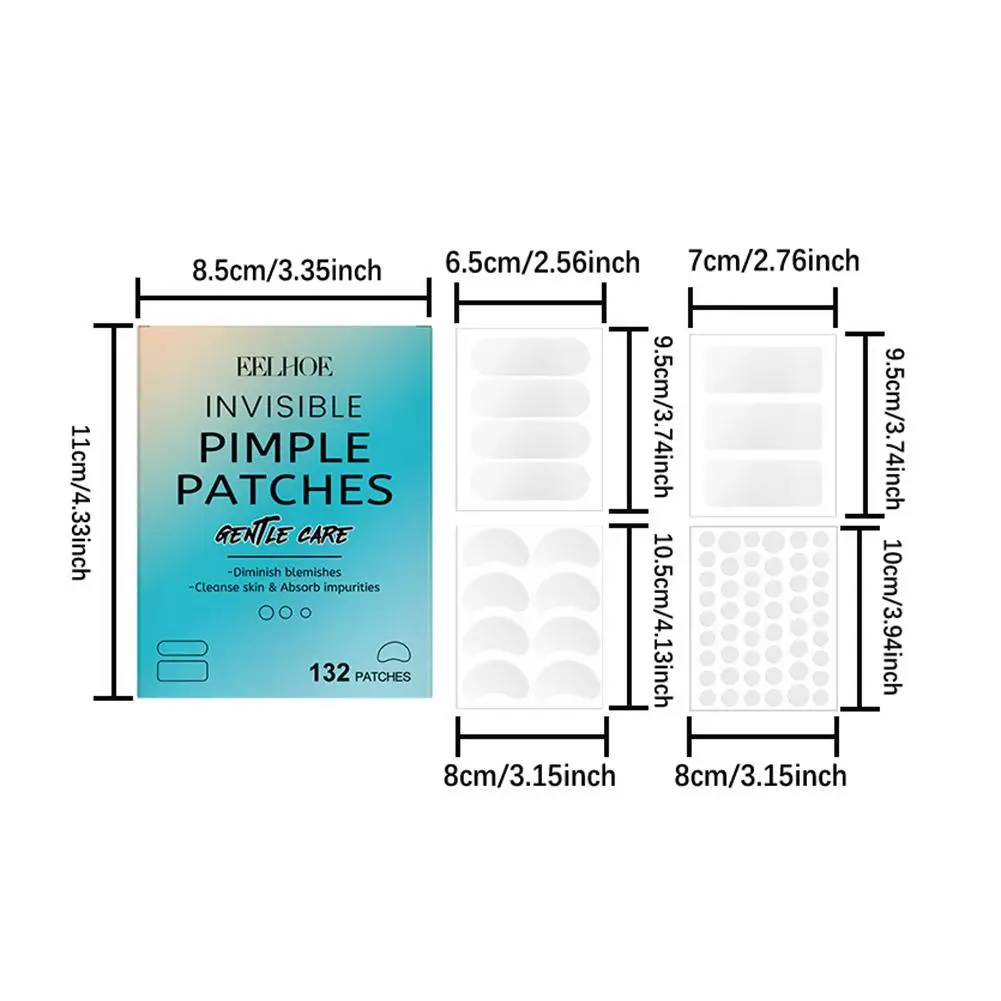 

132 Pimple Master Patch Invisible Absorption Secretions Breathable Makeup Colloidal Mask Skin Beauty Care Stickers