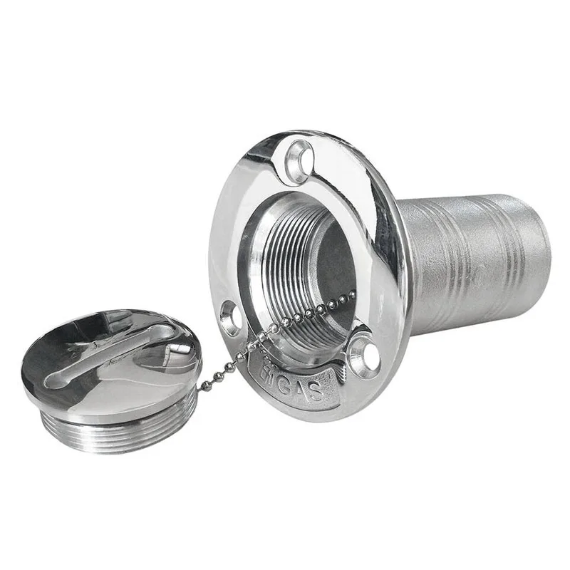 

Boat 316 Stainless Steel 2" 50MM GAS Thru Hull Tank Deck Fuel Fill Filler Cap Oil Tank with Keyless Cap for Yacht Caravan