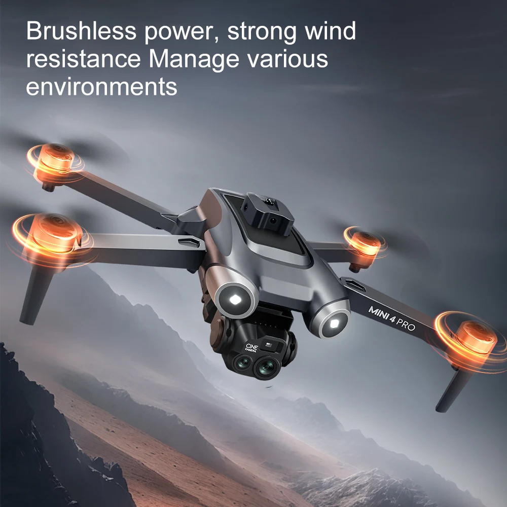 Xiaomi V600 Drone Mini Pro Max kamera ganda HD profesional, Quadcopter RC GPS FPV UAV WIFI penghisap posisi aliran optik