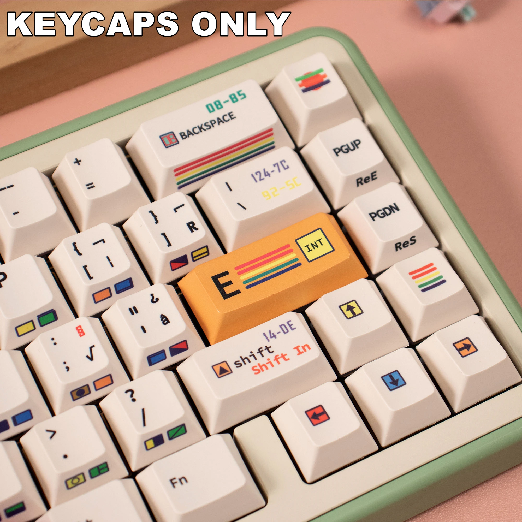 Imagem -06 - Dye-sublimated Keycaps Grupo 147 Teclas C64 r2 Pbt Cherry Gateron Switch Kit Teclado Mecânico Perfil Cereja