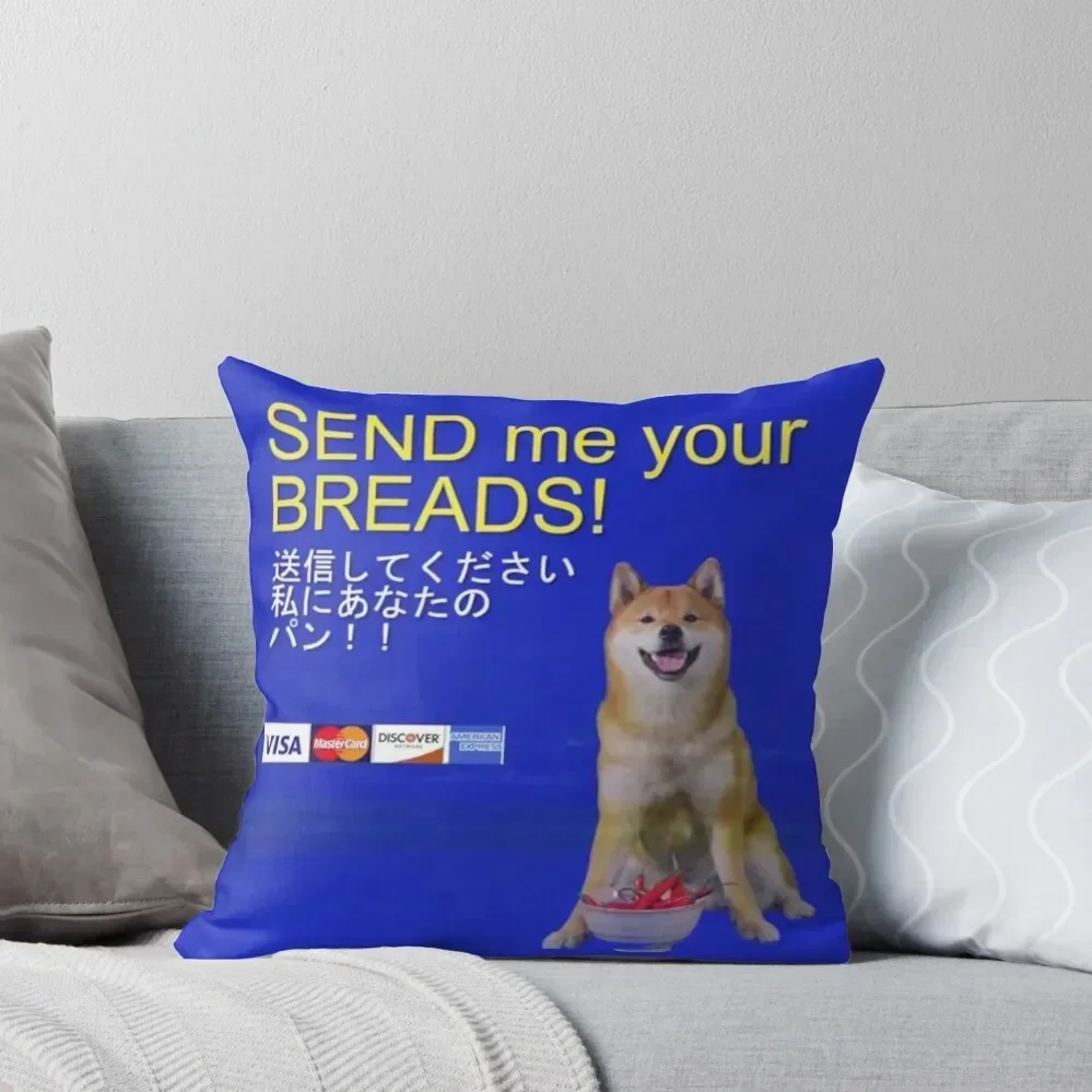 Tofu Chan Meme Instagram Dog Wilbur Soot Breads Throw Pillow Pillow Case Embroidered Cushion Cover pillow