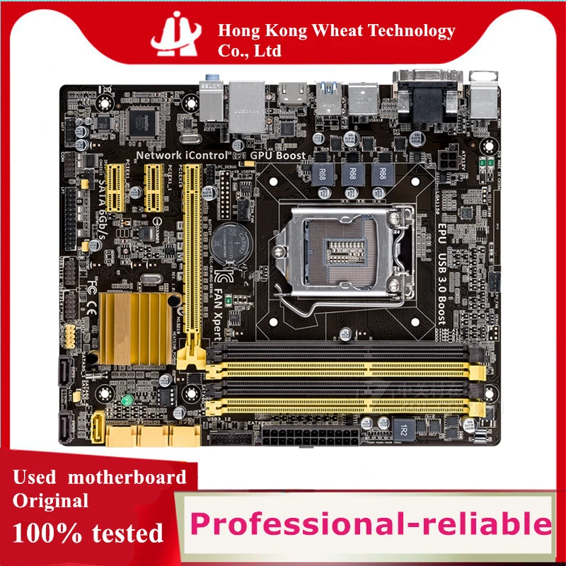 Para intel b85 B85M-G placa-mãe usado original lga 1150 lga1150 ddr3 32gb usb2.0 usb3.0 sata3 desktop mainboard