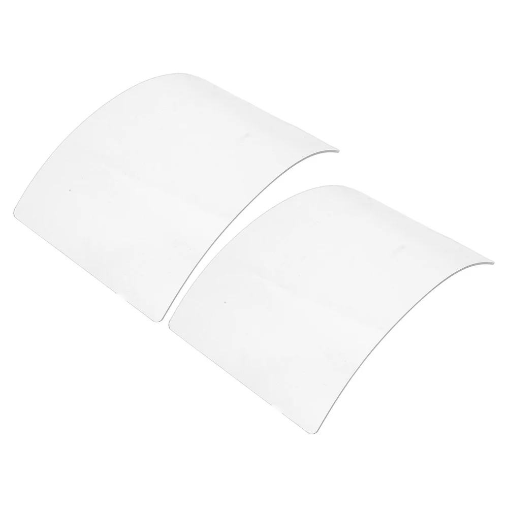 

2Pcs Dustproof Sandblasting Hood Lens Screen Replacement Transparent Protective Lens for Sandblast Grinding Cutting Hard Hat